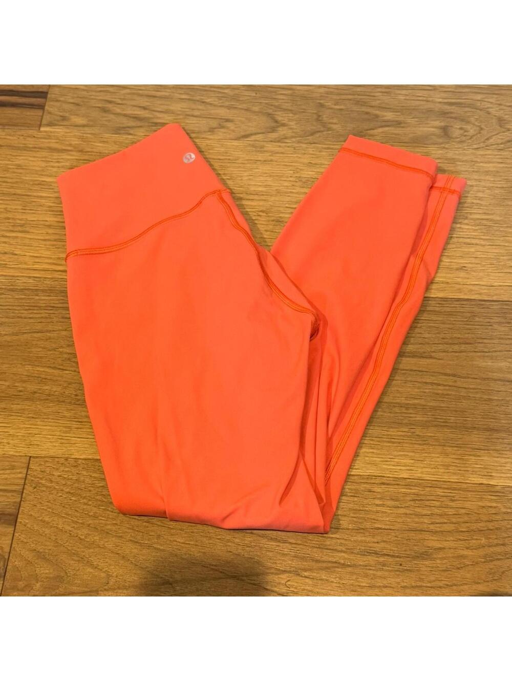 Lululemon Size 6 Wunder Under High-Rise 25” Warm Coral